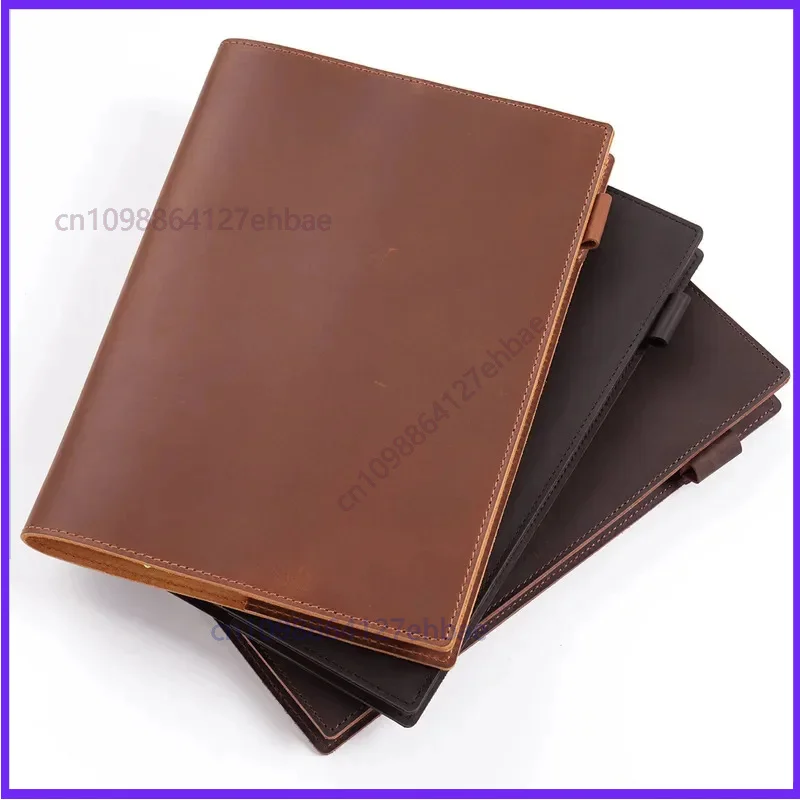 Leather Work Diary Covers - Couverture de carnet en cuir vintage,